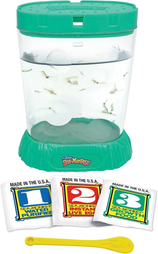 Sea-Monkeys? Ocean Zoo - World's Only Instant Pets? - Assorted Colors - Ages 6+ (Pack of 1)