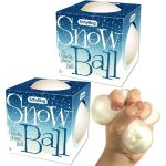 NeeDoh Snow Ball Stress Balls - Crunchy & Squishy - 2 Pack