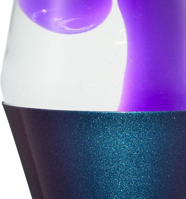 Lava The Original Lamp - 14.5 Black Iris ?C Classic Liquid Motion Lamp - Purple Wax and Clear Liquid - Item #2425 (Amazon Exclusive)