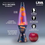 Lava The Original Lamp - 14.5 Luminous Jelly Fish ?C Classic Liquid Motion Lamp - Yellow Wax and Purple Liquid - Item #2424 (Amazon Exclusive)