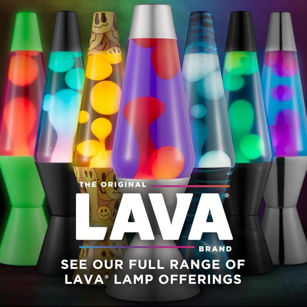 The Original Lava? Lamp - 14.5 Grinning Globs - Classic Liquid Motion Lamp - Yellow Lava and Orange Liquid - Item #2094 (Amazon Exclusive)